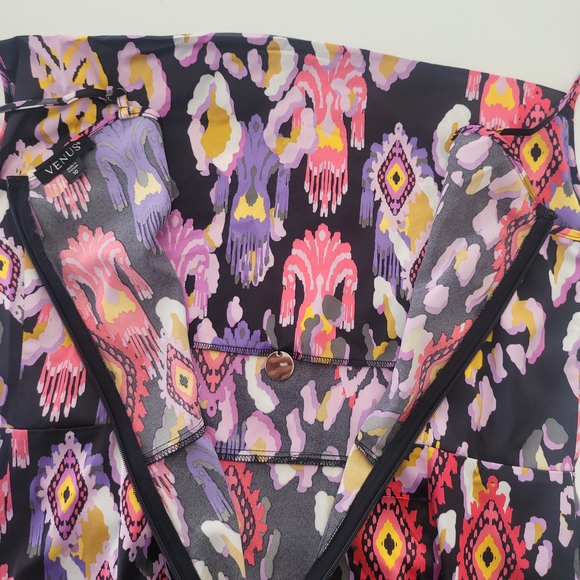 Cowl Neck Slip Dress - Desert Ikat Black Size 10 - Picture 11 of 16